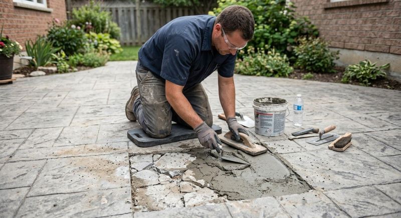 Decorative Concrete Repair in Overland Park, KS