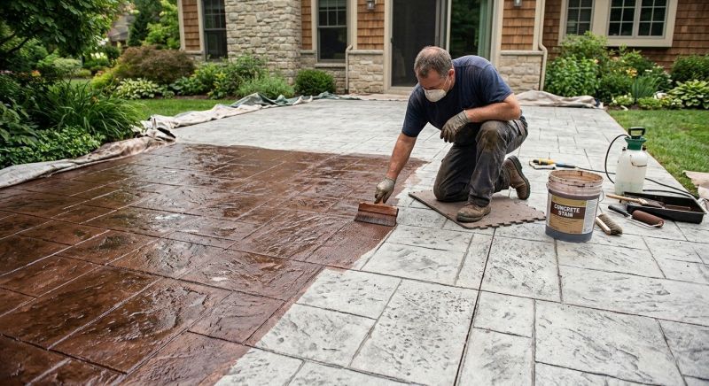 Stained Concrete Installation in Corpus Christi, TX
