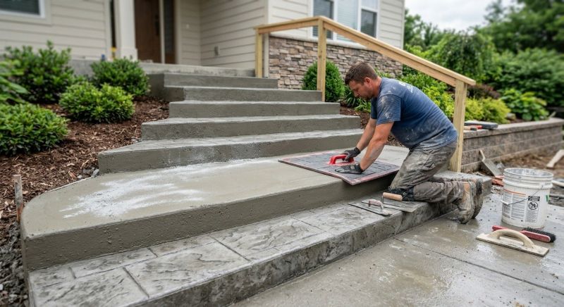 Stamped Cement Installation in Frisco, TX